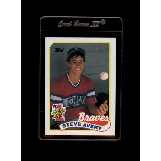 1989 Topps #784 Steve Avery NM-MT RC Rookie Atlanta Braves Baseball Card Image 1