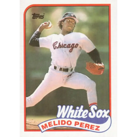 1989 Topps #786 Melido Perez NM-MT Chicago White Sox Baseball Card Image 1