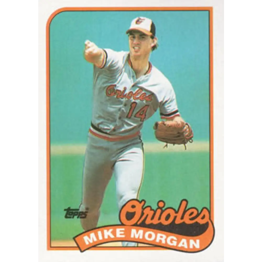 1989 Topps #788 Mike Morgan NM-MT Baltimore Orioles Baseball Card Image 1