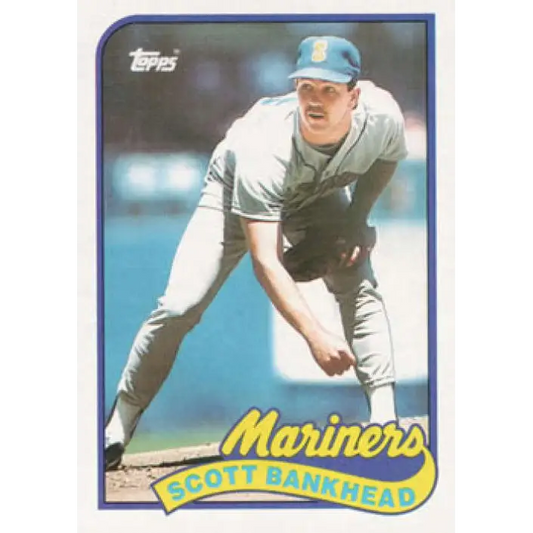 1989 Topps #79 Scott Bankhead NM-MT Seattle Mariners Baseball Card Image 1