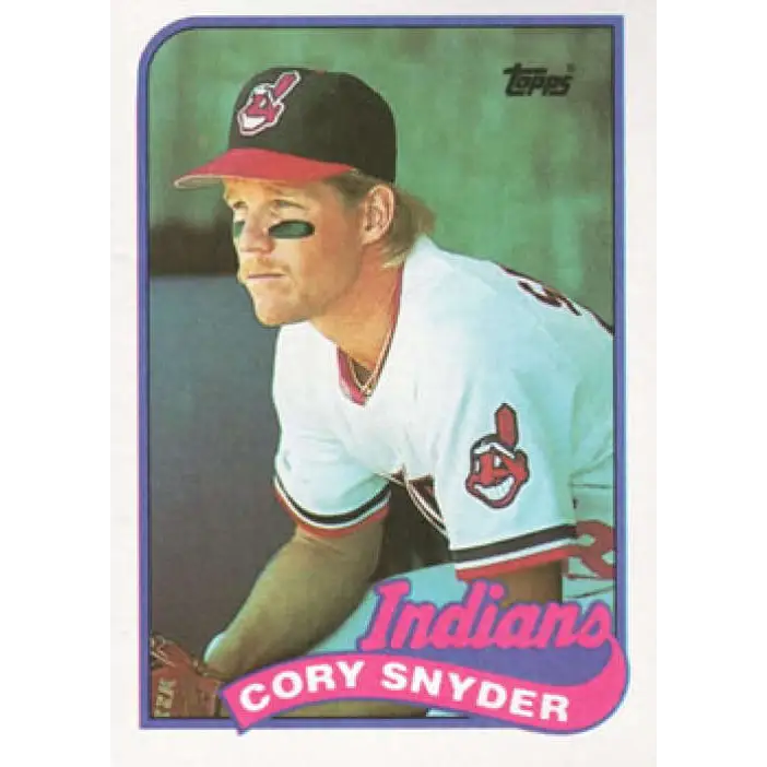 1989 Topps #80 Cory Snyder NM-MT Cleveland Indians Baseball Card Image 1