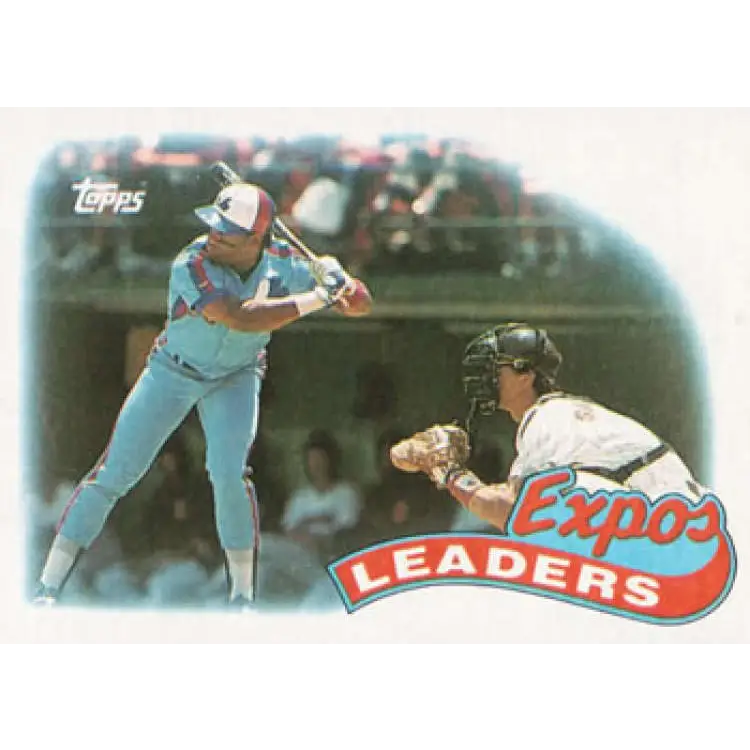 1989 Topps #81 Tim Raines Montreal Expos TL NM-MT Montreal Expos Baseball Card Image 1