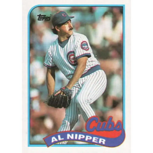 1989 Topps #86 Al Nipper NM-MT Chicago Cubs Baseball Card Image 1