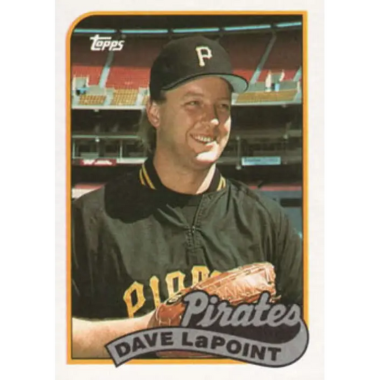 1989 Topps #89 Dave LaPoint NM-MT Pittsburgh Pirates Baseball Card Image 1