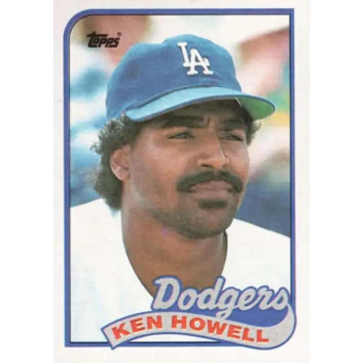 1989 Topps #93 Ken Howell NM-MT Los Angeles Dodgers Baseball Card Image 1