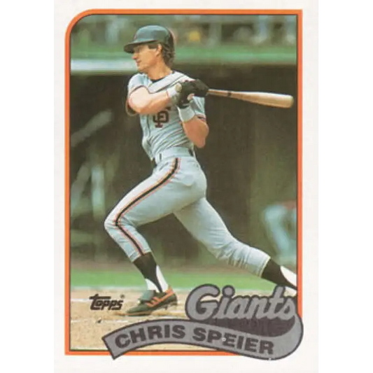1989 Topps #94 Chris Speier NM-MT San Francisco Giants Baseball Card Image 1
