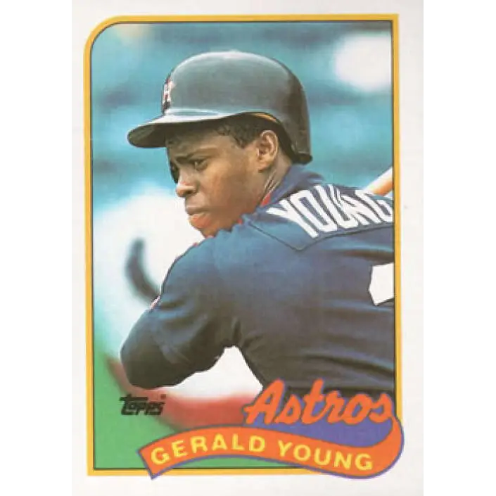 1989 Topps #95 Gerald Young NM-MT Houston Astros Baseball Card Image 1
