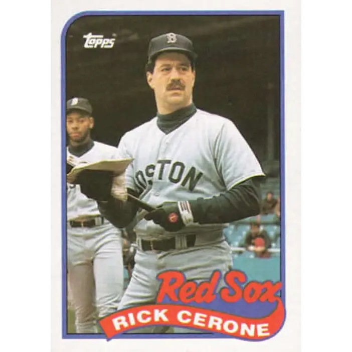 1989 Topps #96 Rick Cerone NM-MT Boston Red Sox Baseball Card Image 1