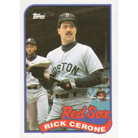 1989 Topps #96 Rick Cerone NM-MT Boston Red Sox Baseball Card Image 1