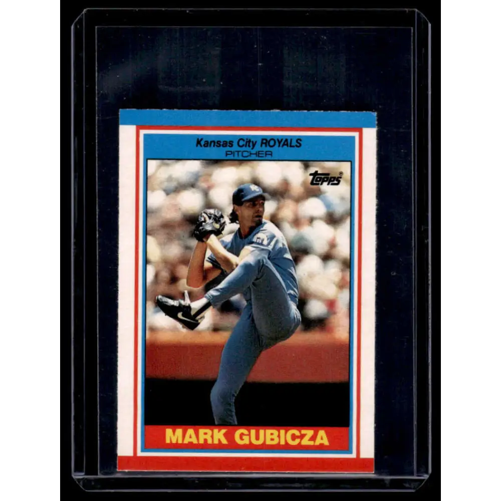 1989 Topps UK Minis #33 Mark Gubicza Kansas City Royals NM-MT Image 1