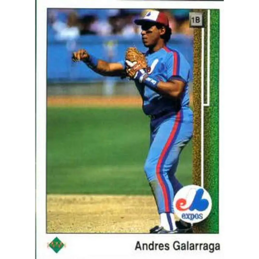 1989 Upper Deck #115 Andres Galarraga NM-MT Montreal Expos Baseball Card Image 1