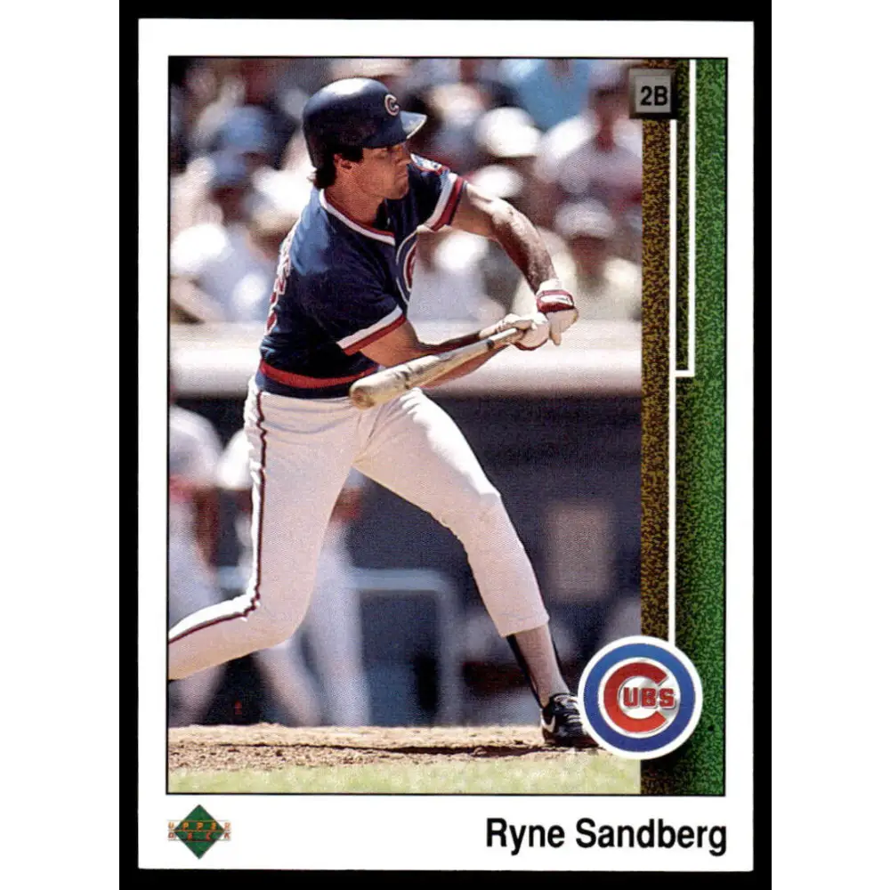 1989 Upper Deck #120 Ryne Sandberg EX Chicago Cubs Baseball Card Image 1