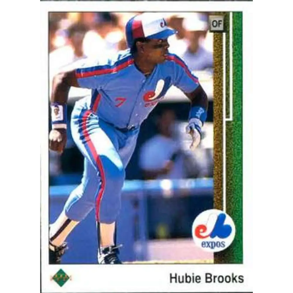 1989 Upper Deck #122 Hubie Brooks NM-MT Montreal Expos Baseball Card Image 1