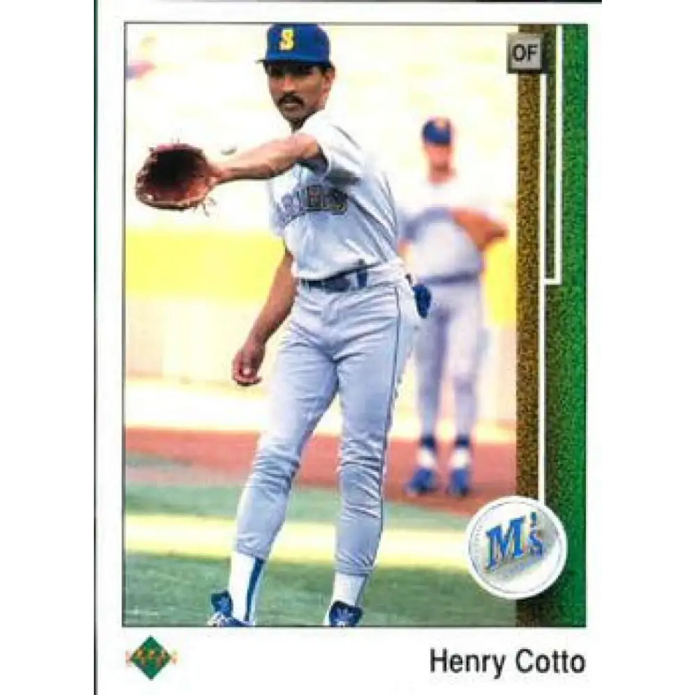 1989 Upper Deck #134 Henry Cotto NM-MT Seattle Mariners Baseball Card Image 1