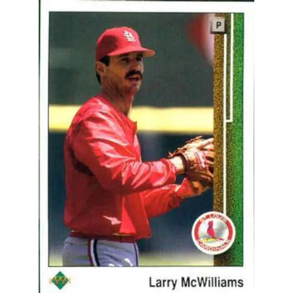 1989 Upper Deck #143 Larry McWilliams NM-MT St. Louis Cardinals Baseball Card Image 1