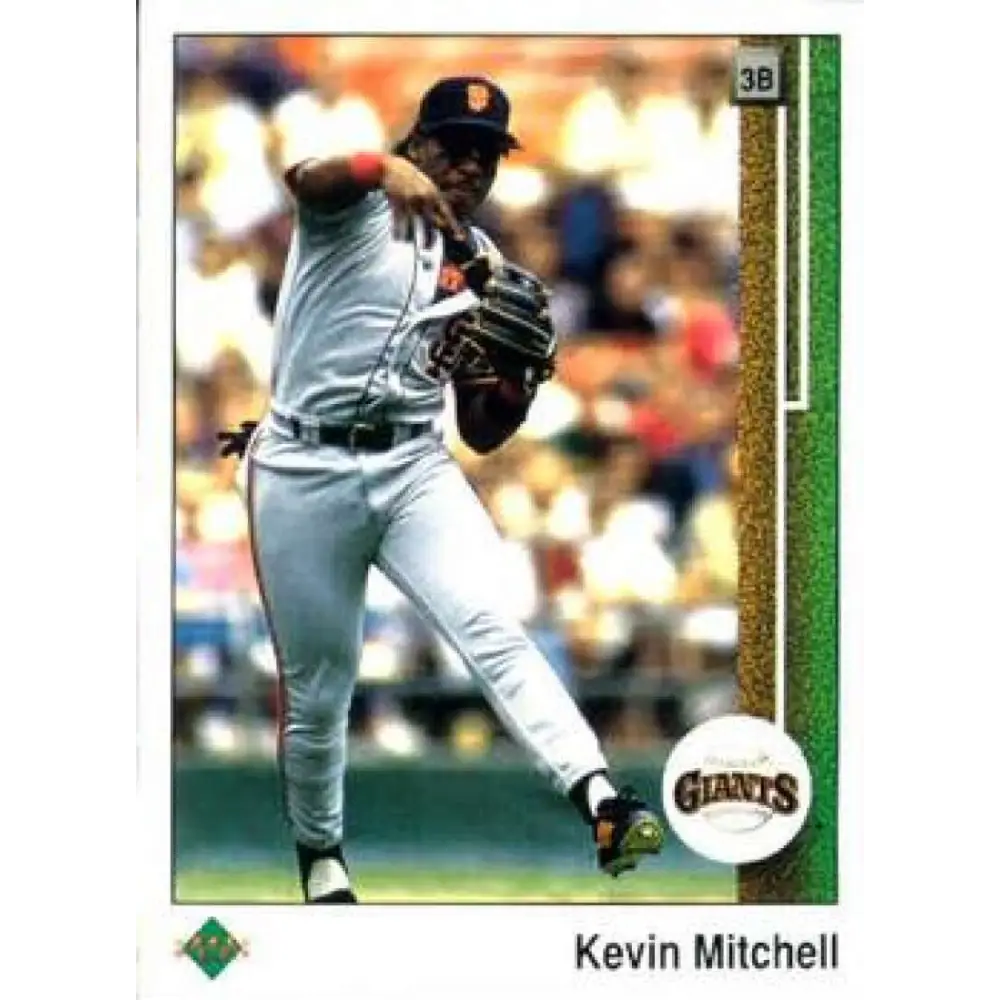1989 Upper Deck #163 Kevin Mitchell UER NM-MT San Francisco Giants Baseball Card Image 1