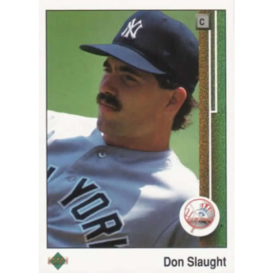 1989 Upper Deck #178 Don Slaught NM-MT New York Yankees Baseball Card Image 1