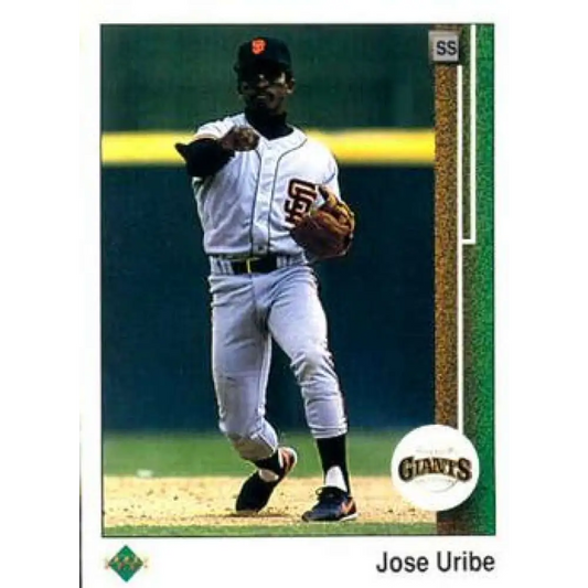 1989 Upper Deck #181 Jose Uribe NM-MT San Francisco Giants Baseball Card Image 1