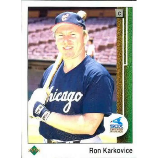 1989 Upper Deck #183 Ron Karkovice NM-MT Chicago White Sox Baseball Card Image 1