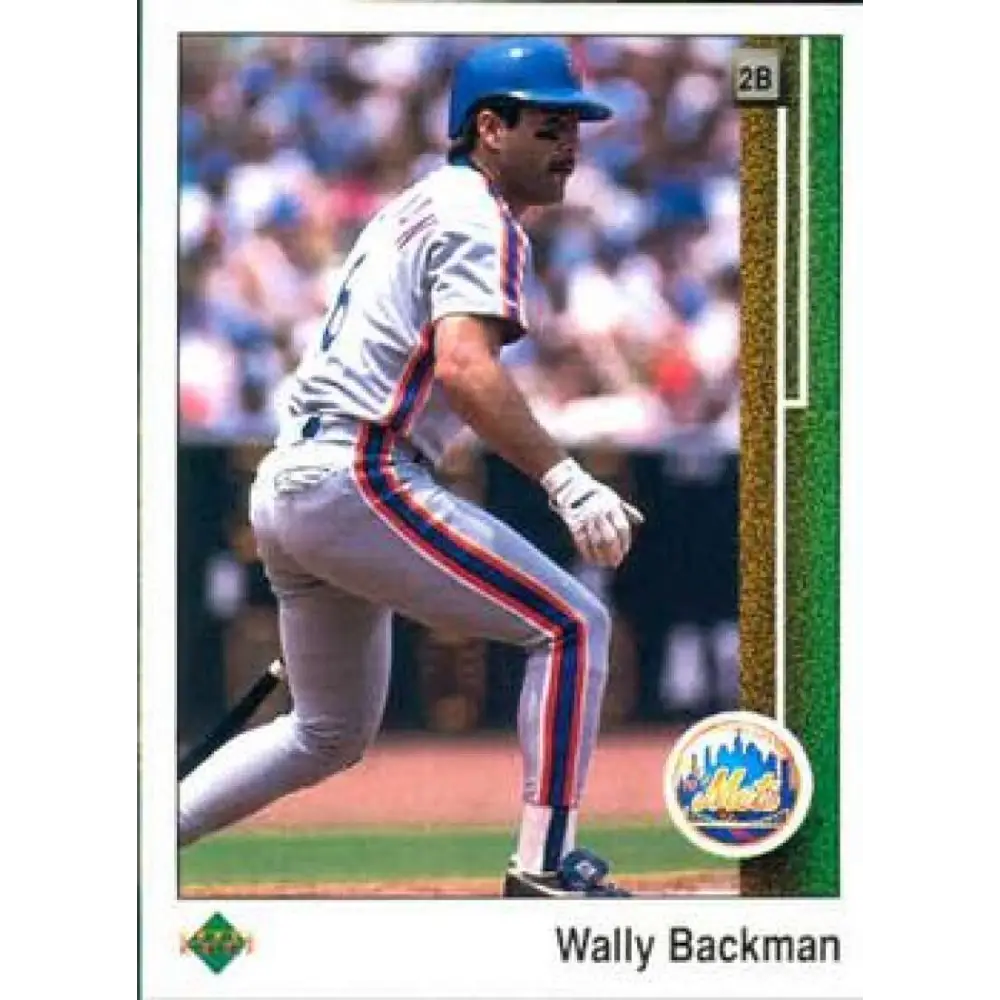 1989 Upper Deck #188 Wally Backman NM-MT New York Mets Baseball Card Image 1