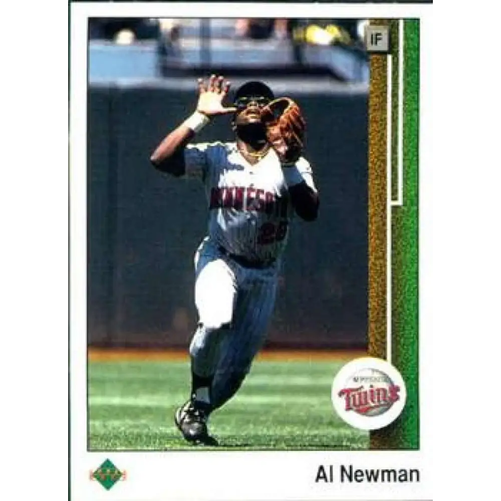 1989 Upper Deck #197 Al Newman NM-MT Minnesota Twins Baseball Card Image 1