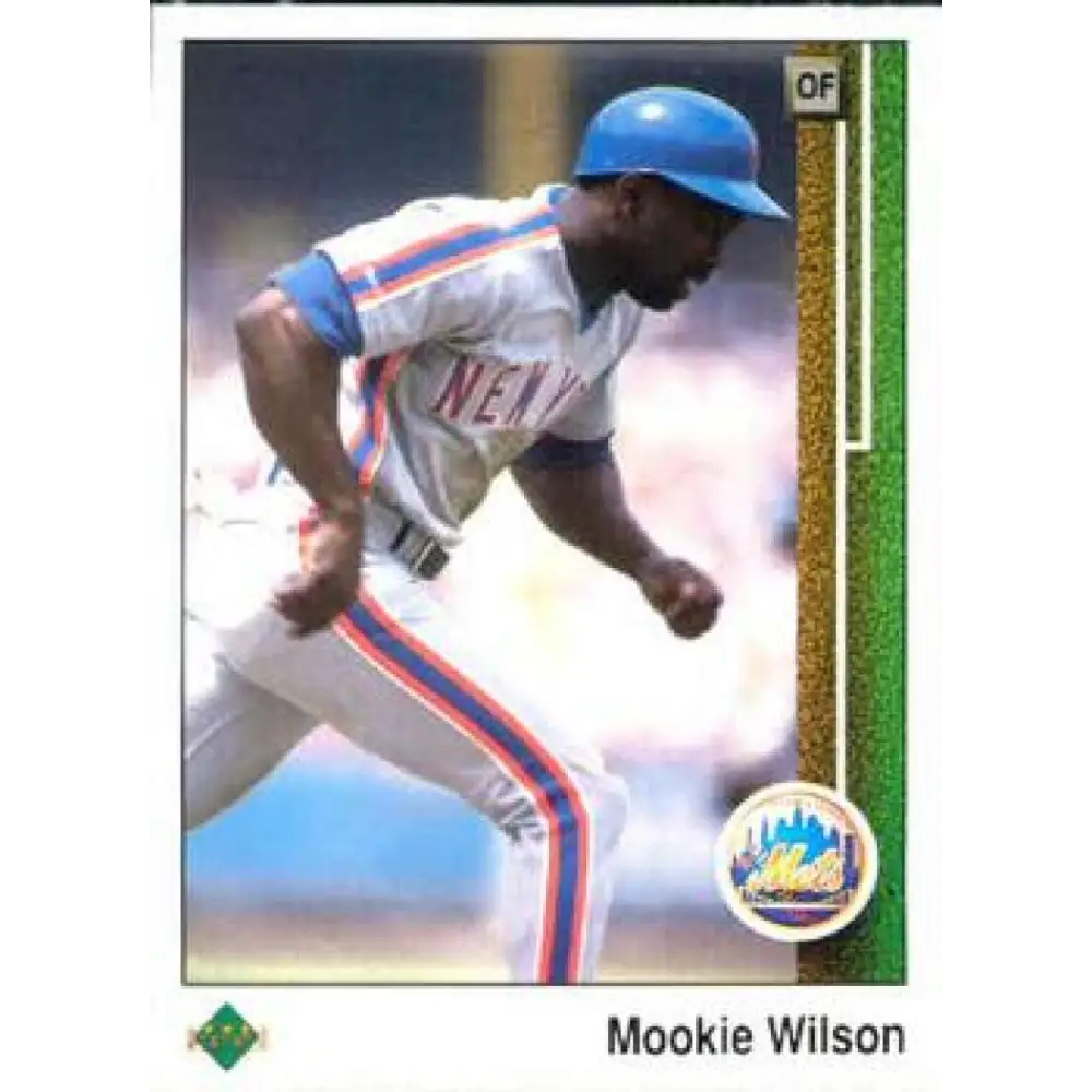 1989 Upper Deck #199 Mookie Wilson NM-MT New York Mets Baseball Card Image 1