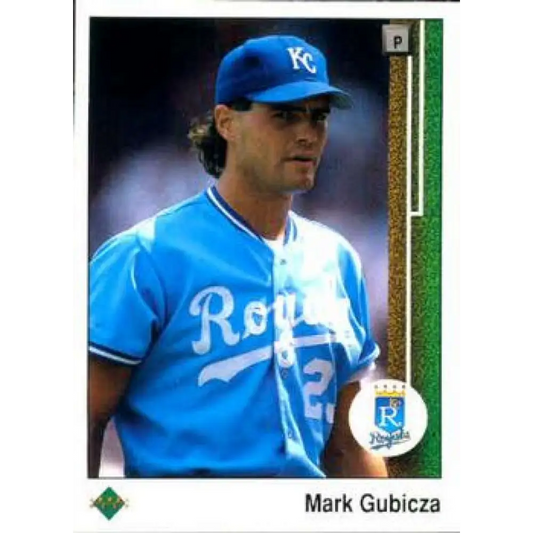 1989 Upper Deck #202 Mark Gubicza NM-MT Kansas City Royals Baseball Card Image 1