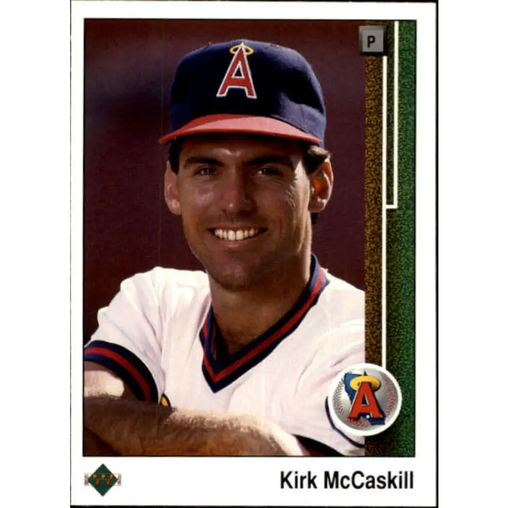 1989 Upper Deck #223 Kirk McCaskill NM-MT California Angels Baseball Card Image 1
