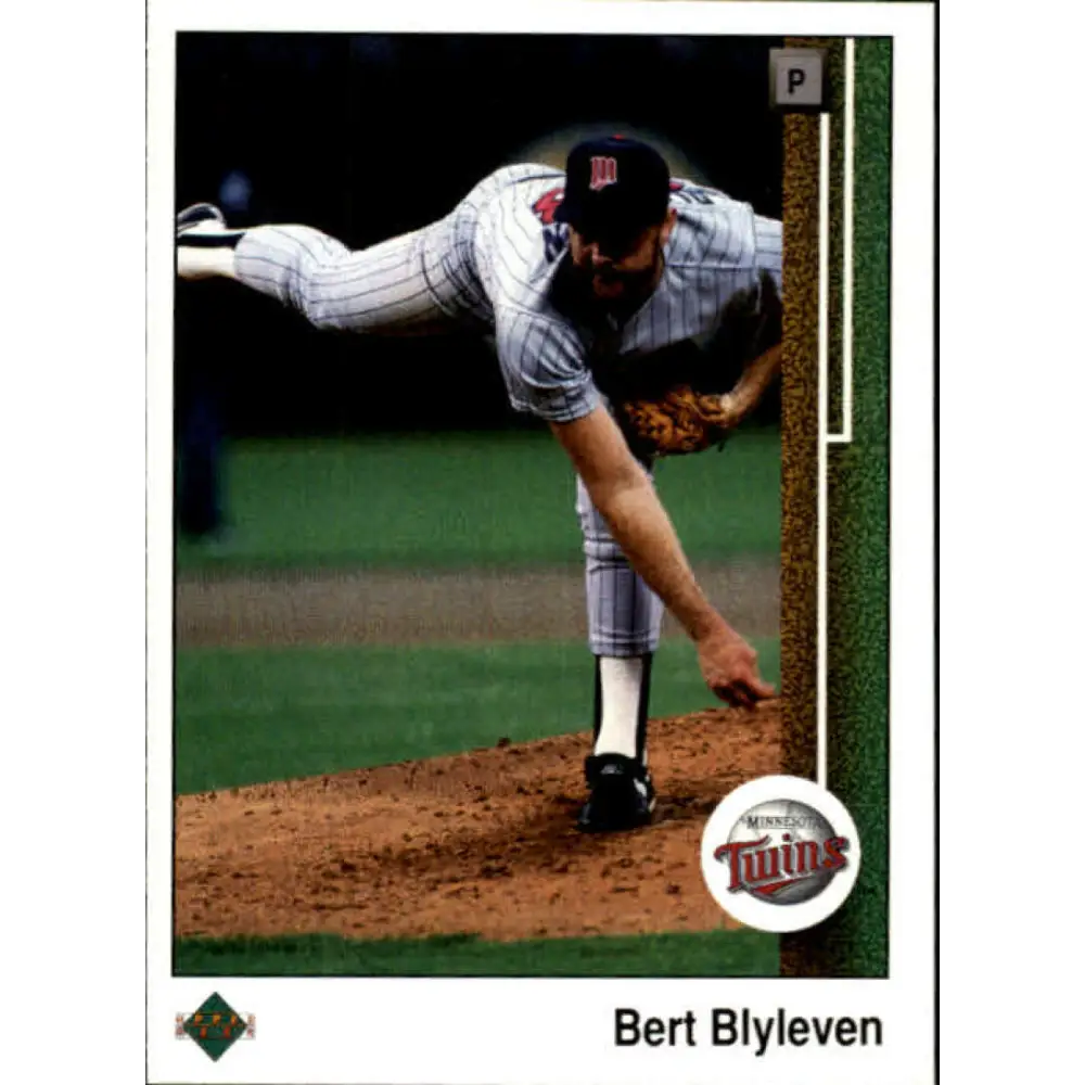 1989 Upper Deck #225 Bert Blyleven NM-MT Minnesota Twins Baseball Card Image 1