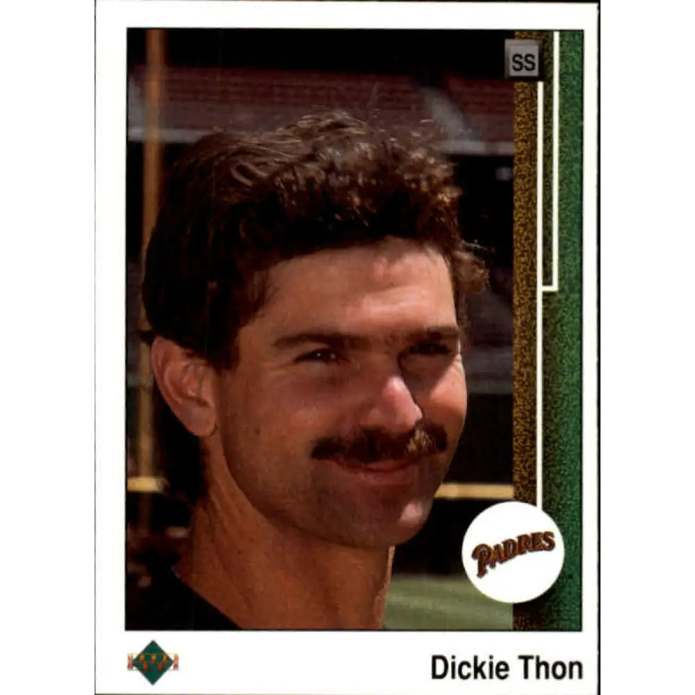 1989 Upper Deck #258 Dickie Thon NM-MT San Diego Padres Baseball Card Image 1