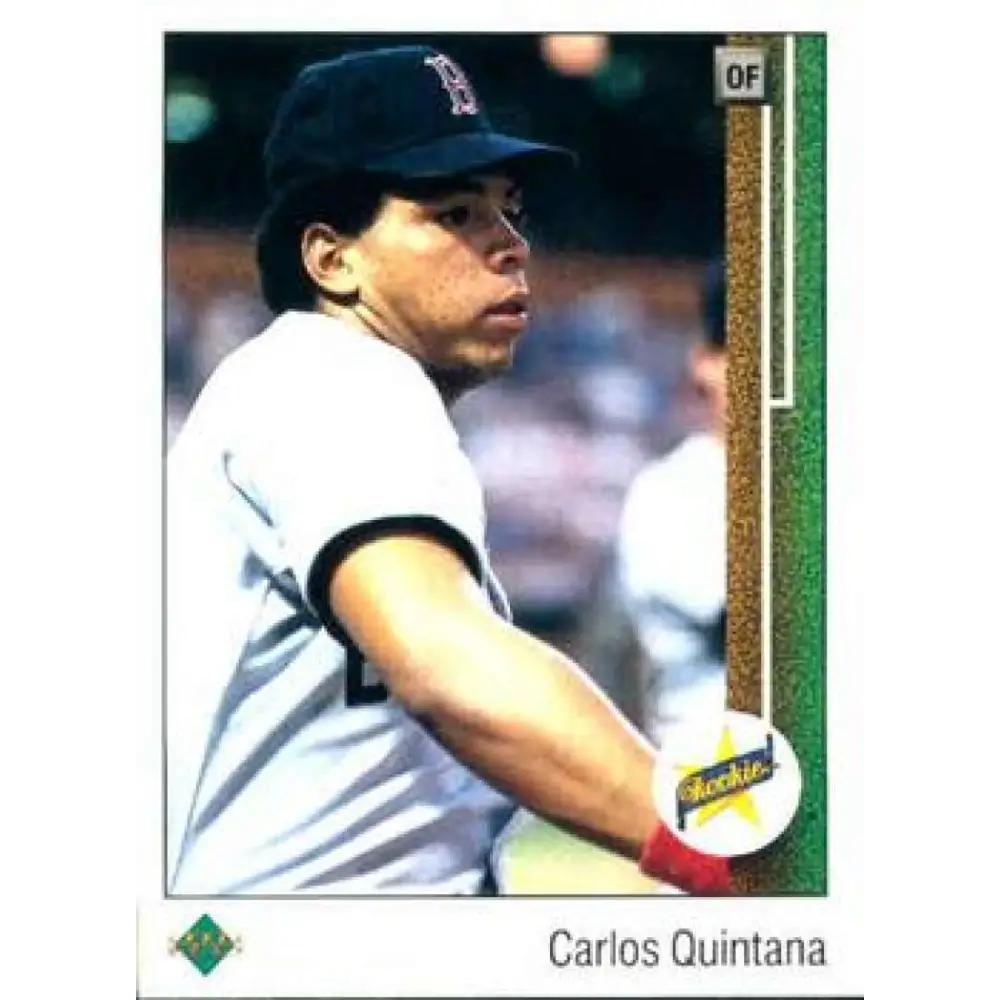 1989 Upper Deck #26 Carlos Quintana NM-MT RC Rookie Boston Red Sox Baseball Card Image 1