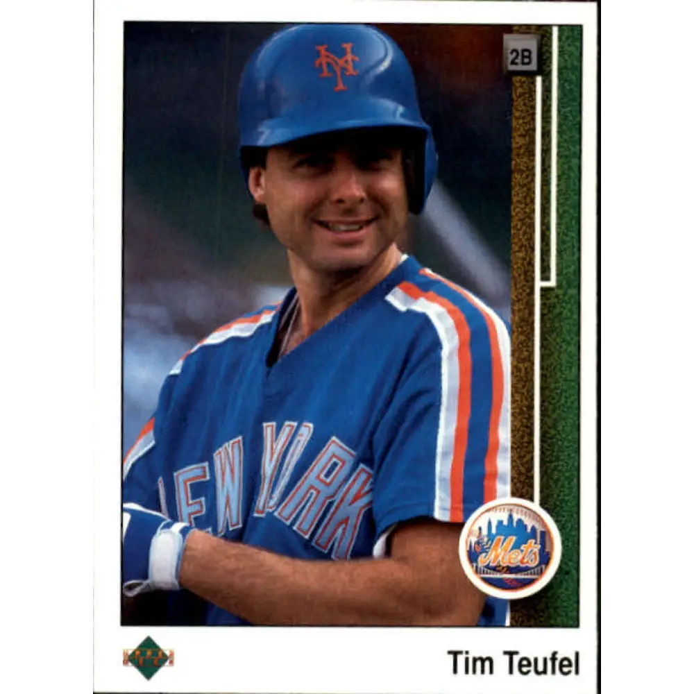 1989 Upper Deck #277 Tim Teufel NM-MT New York Mets Baseball Card Image 1