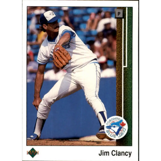 1989 Upper Deck #282 Jim Clancy NM-MT Toronto Blue Jays Baseball Card Image 1