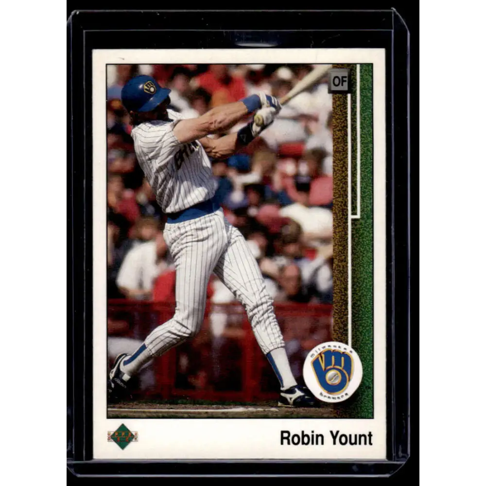 1989 Upper Deck #285 Robin Yount Milwaukee Brewers NM-MT Baseball Card Image 1