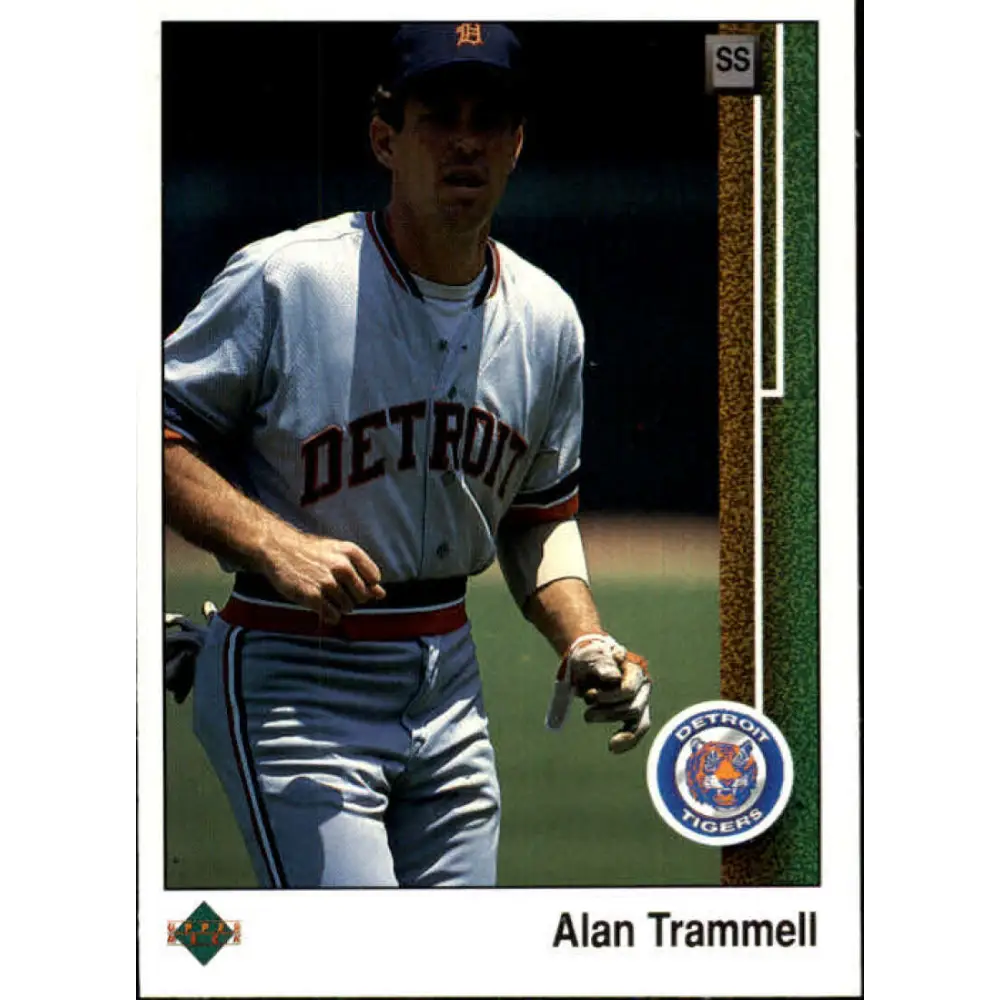 1989 Upper Deck #290 Alan Trammell NM-MT Detroit Tigers Baseball Card Image 1