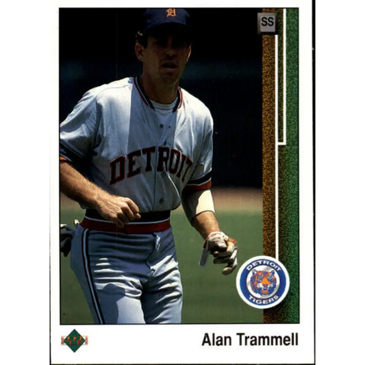 1989 Upper Deck #290 Alan Trammell NM-MT Detroit Tigers Baseball Card Image 1