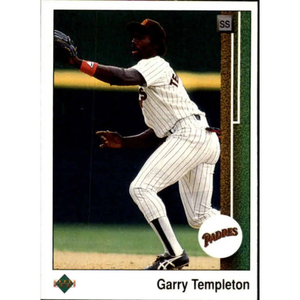 1989 Upper Deck #297 Garry Templeton NM-MT San Diego Padres Baseball Card Image 1