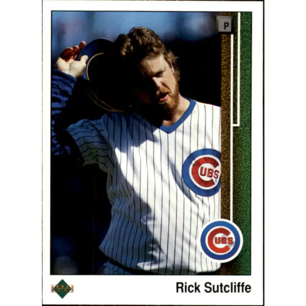 1989 Upper Deck #303 Rick Sutcliffe NM-MT Chicago Cubs Baseball Card Image 1