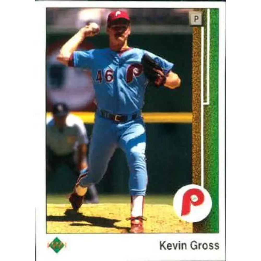 1989 Upper Deck #31 Kevin Gross NM-MT Philadelphia Phillies Baseball Card Image 1