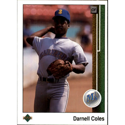 1989 Upper Deck #339 Darnell Coles NM-MT Seattle Mariners Baseball Card Image 1