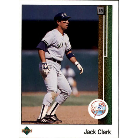 1989 Upper Deck #346 Jack Clark NM-MT New York Yankees Baseball Card Image 1