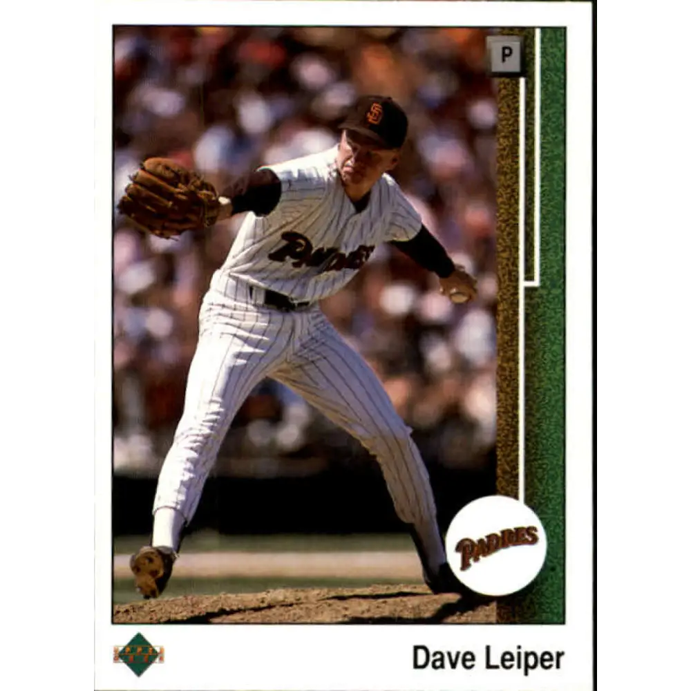 1989 Upper Deck #363 Dave Leiper NM-MT San Diego Padres Baseball Card Image 1