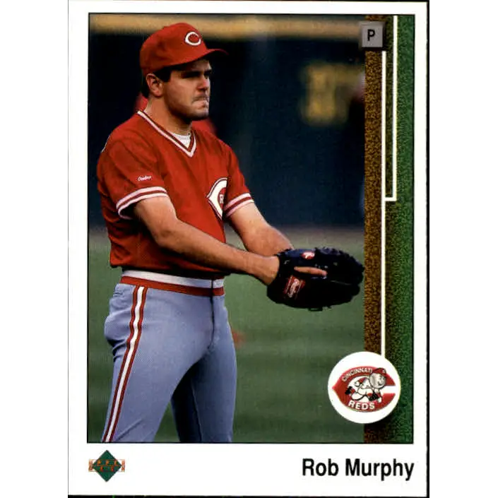 1989 Upper Deck #372 Rob Murphy NM-MT Cincinnati Reds Baseball Card Image 1