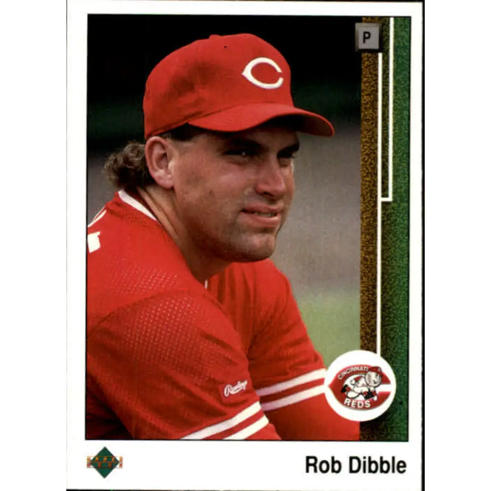 1989 Upper Deck #375 Rob Dibble NM-MT RC Rookie Cincinnati Reds Baseball Card Image 1