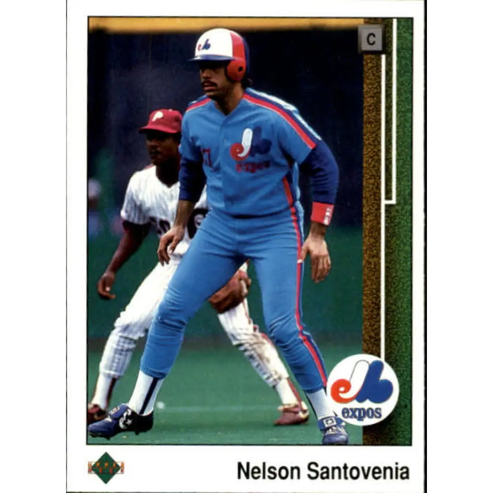 1989 Upper Deck #380 Nelson Santovenia NM-MT Montreal Expos Baseball Card Image 1