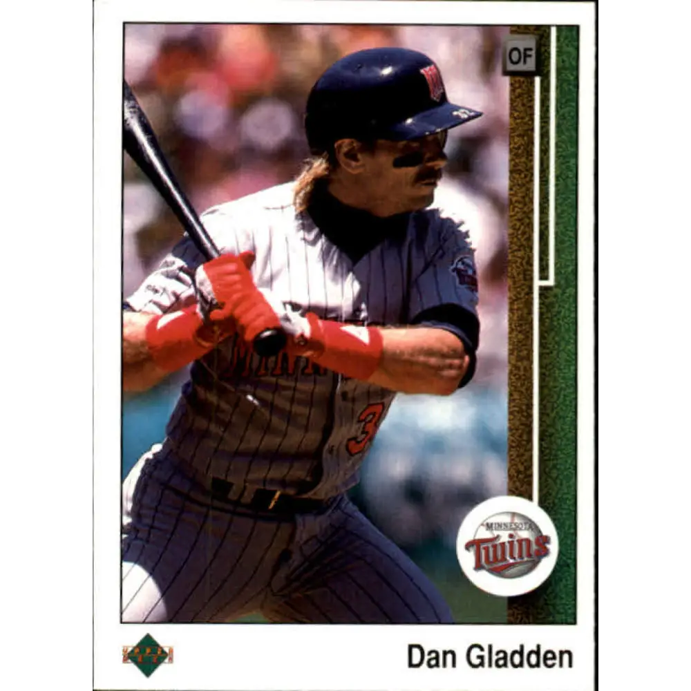 1989 Upper Deck #400 Dan Gladden NM-MT Minnesota Twins Baseball Card Image 1