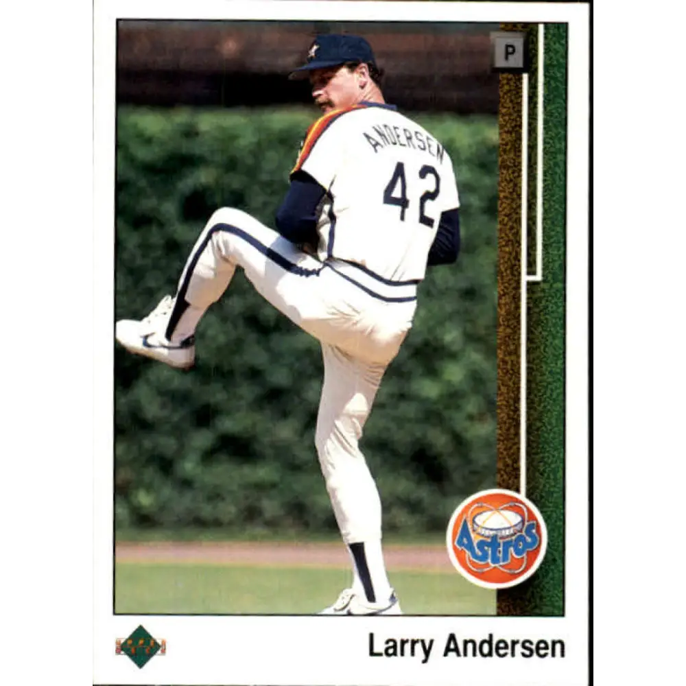 1989 Upper Deck #404 Larry Andersen NM-MT Houston Astros Baseball Card Image 1
