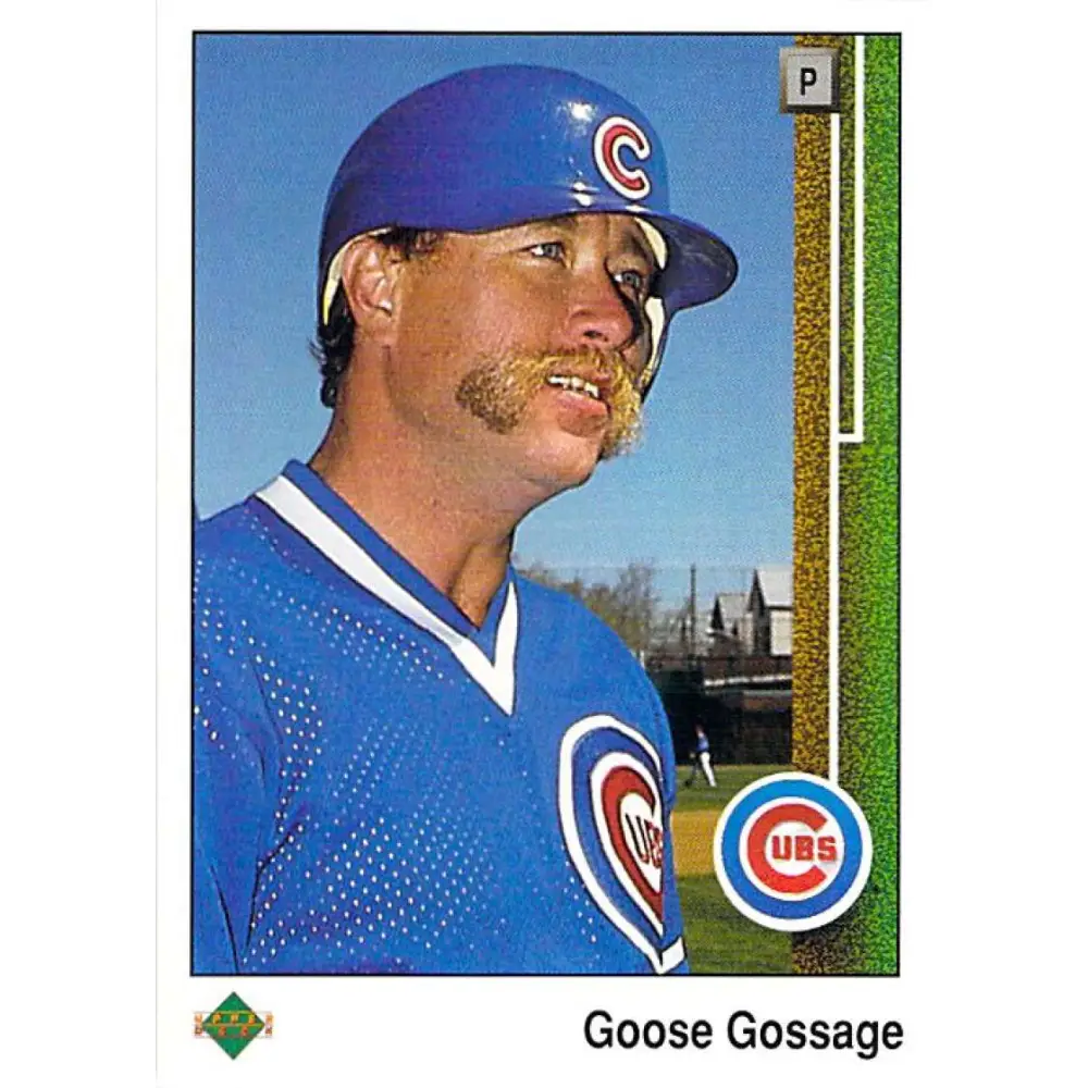 1989 Upper Deck #452 Rich Gossage NM-MT Chicago Cubs Baseball Card Image 1