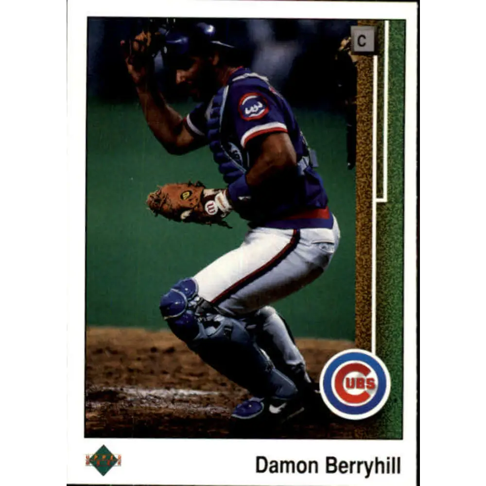 1989 Upper Deck #455 Damon Berryhill NM-MT Chicago Cubs Baseball Card Image 1