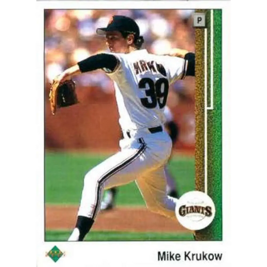 1989 Upper Deck #46 Mike Krukow NM-MT San Francisco Giants Baseball Card Image 1